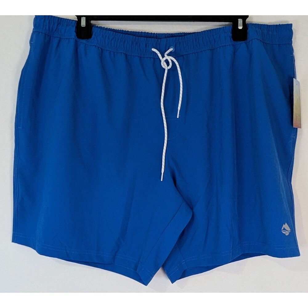 NWT Ocean + Coast Men's Swim Trunks XXL Blue Quick Dry Stretch Board Shorts 7"
